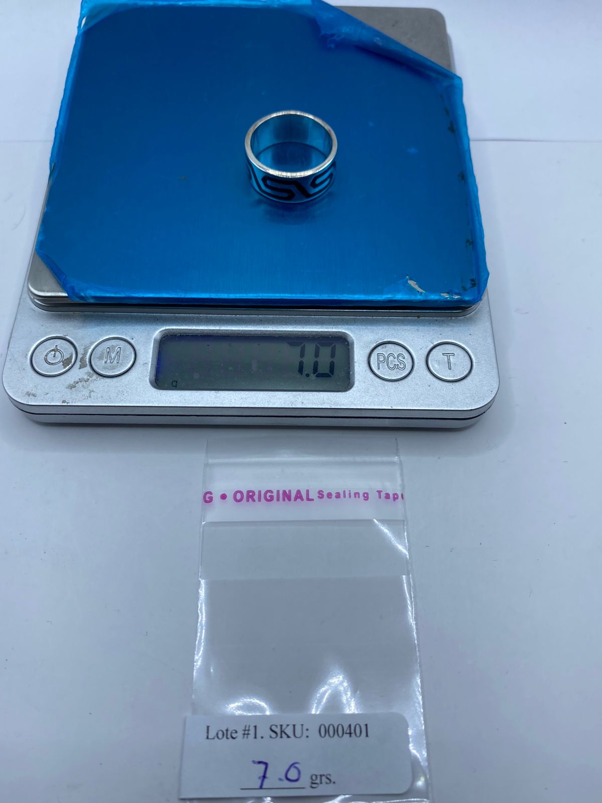 ❤️💍 Anillo Greca Geométrica en Coral Rojo