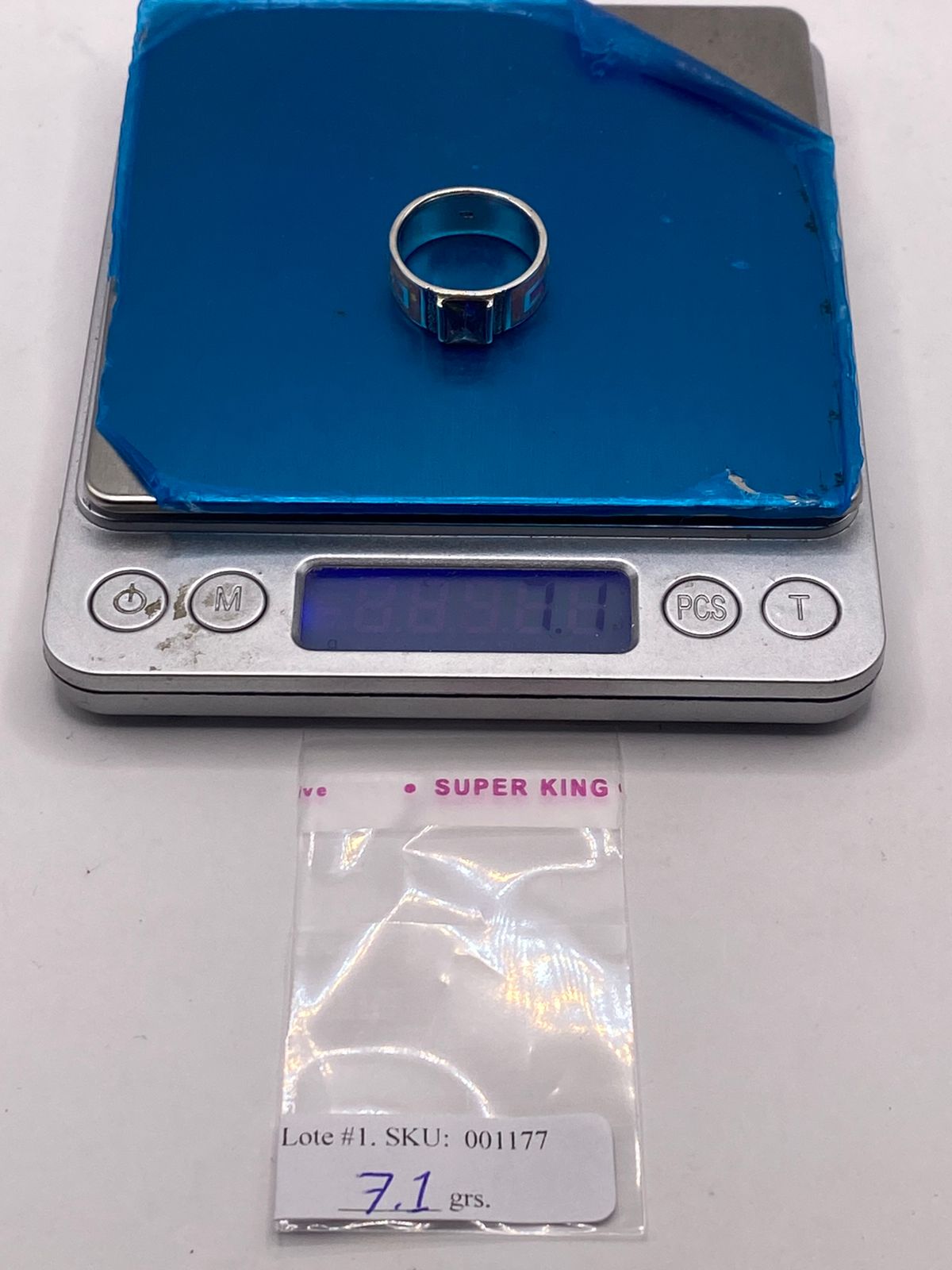 Anillo Greca de Plata 950 con Ópalo de Fuego y Zirconia Multicolor
