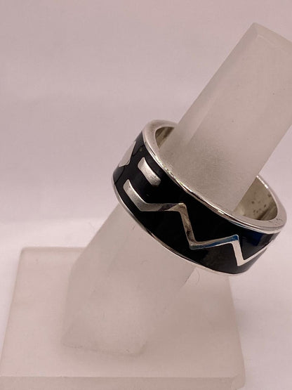 Anillo Greca Contemporánea en Plata .925 – Diseño Geométrico