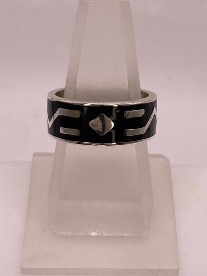 Anillo Greca Contemporánea en Plata .925 – Diseño Geométrico