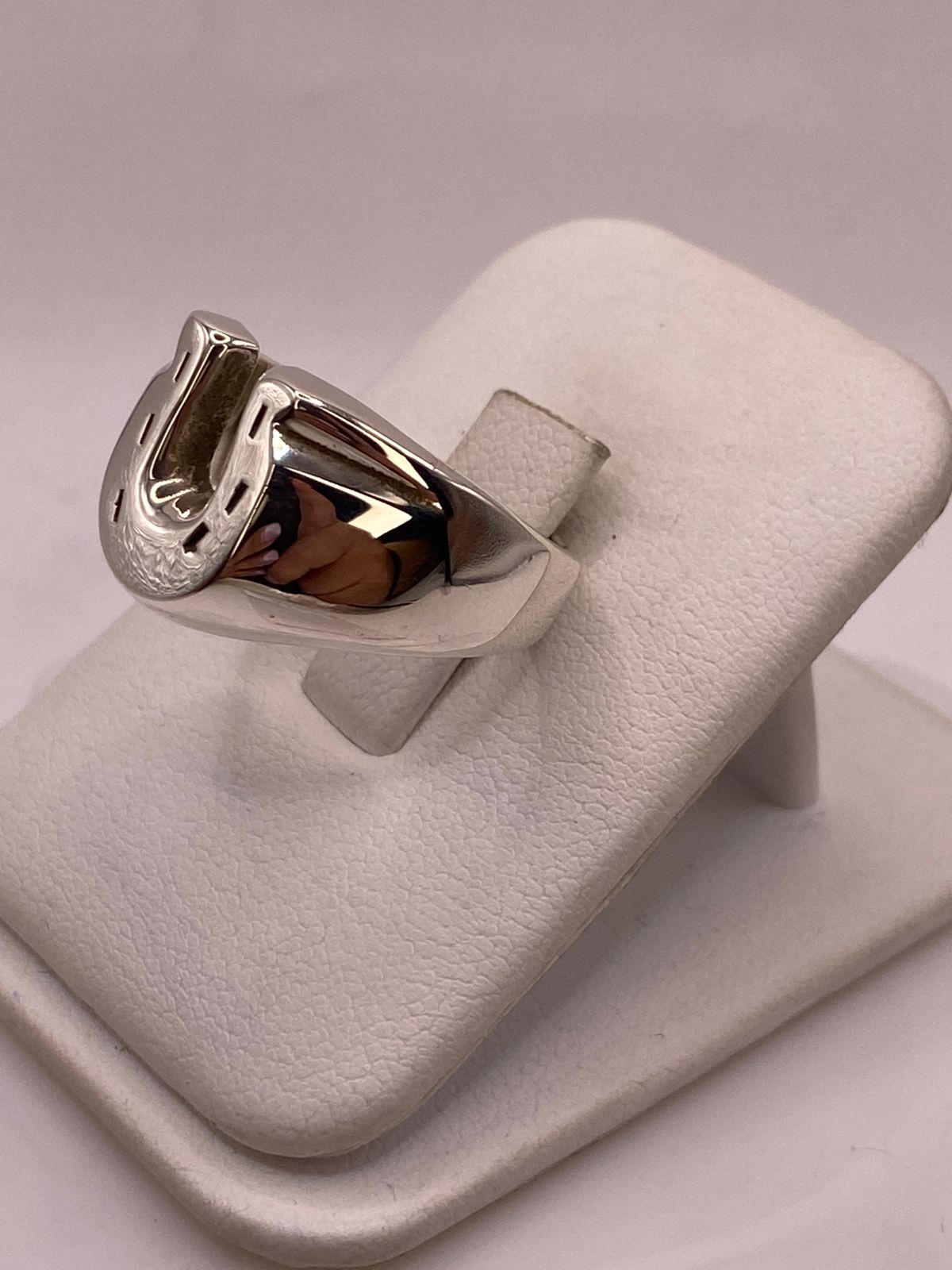 Anillo Herradura de Plata Ley .925
