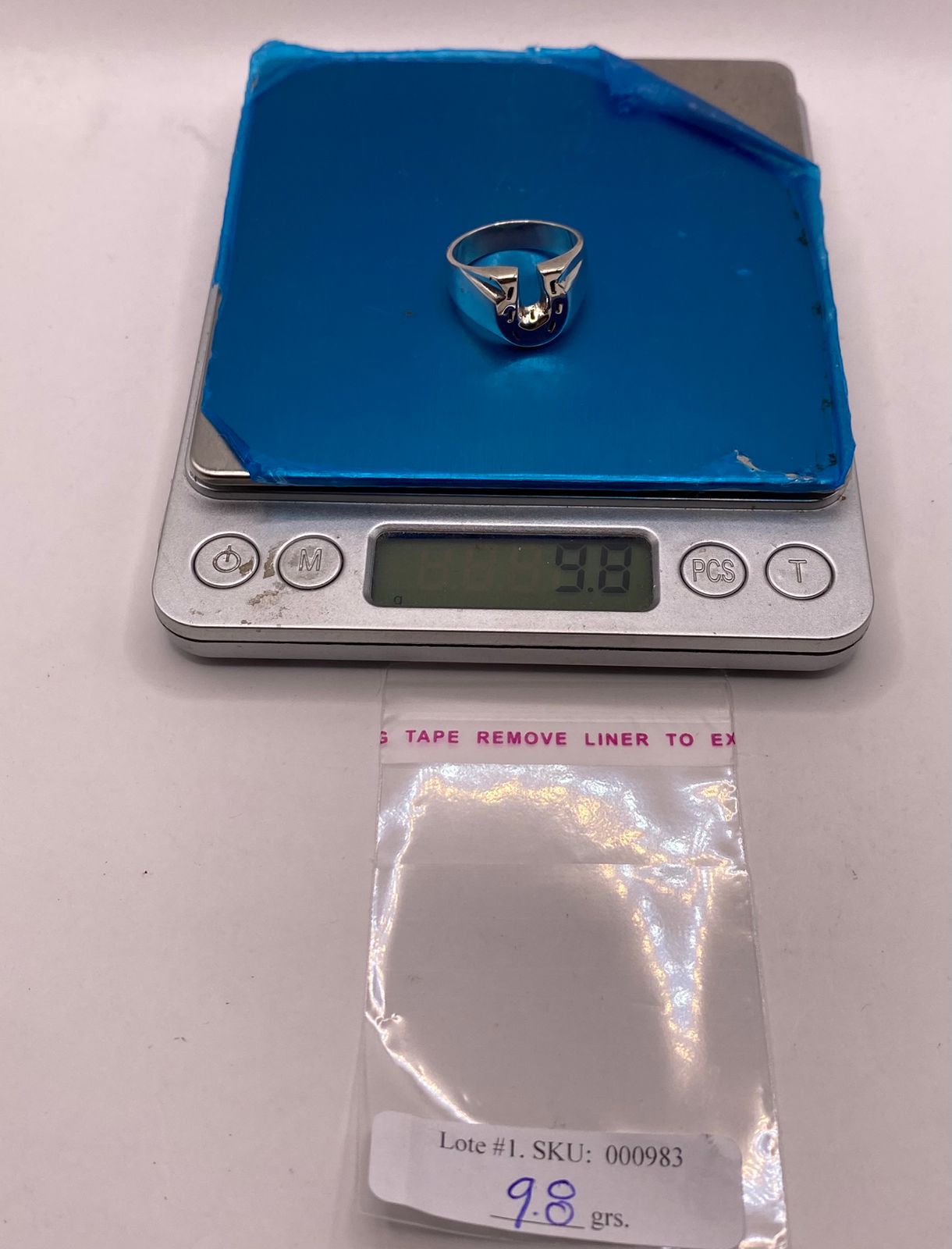 Anillo Herradura de Plata Ley .925