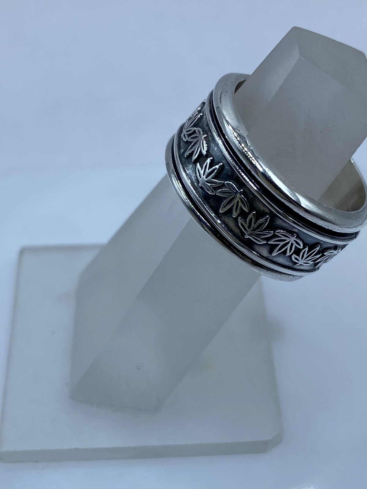 🍁Anillo Hoja de Maple en Plata .925