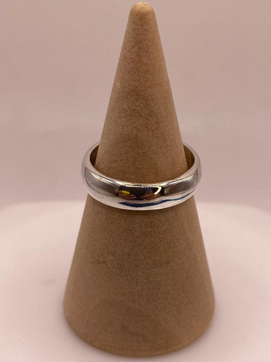 Anillo Liso Argolla en Plata .925, vista frontal