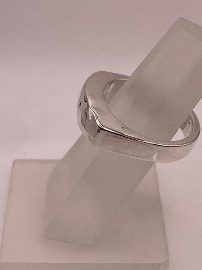 Anillo Martillado de Plata Ley .925