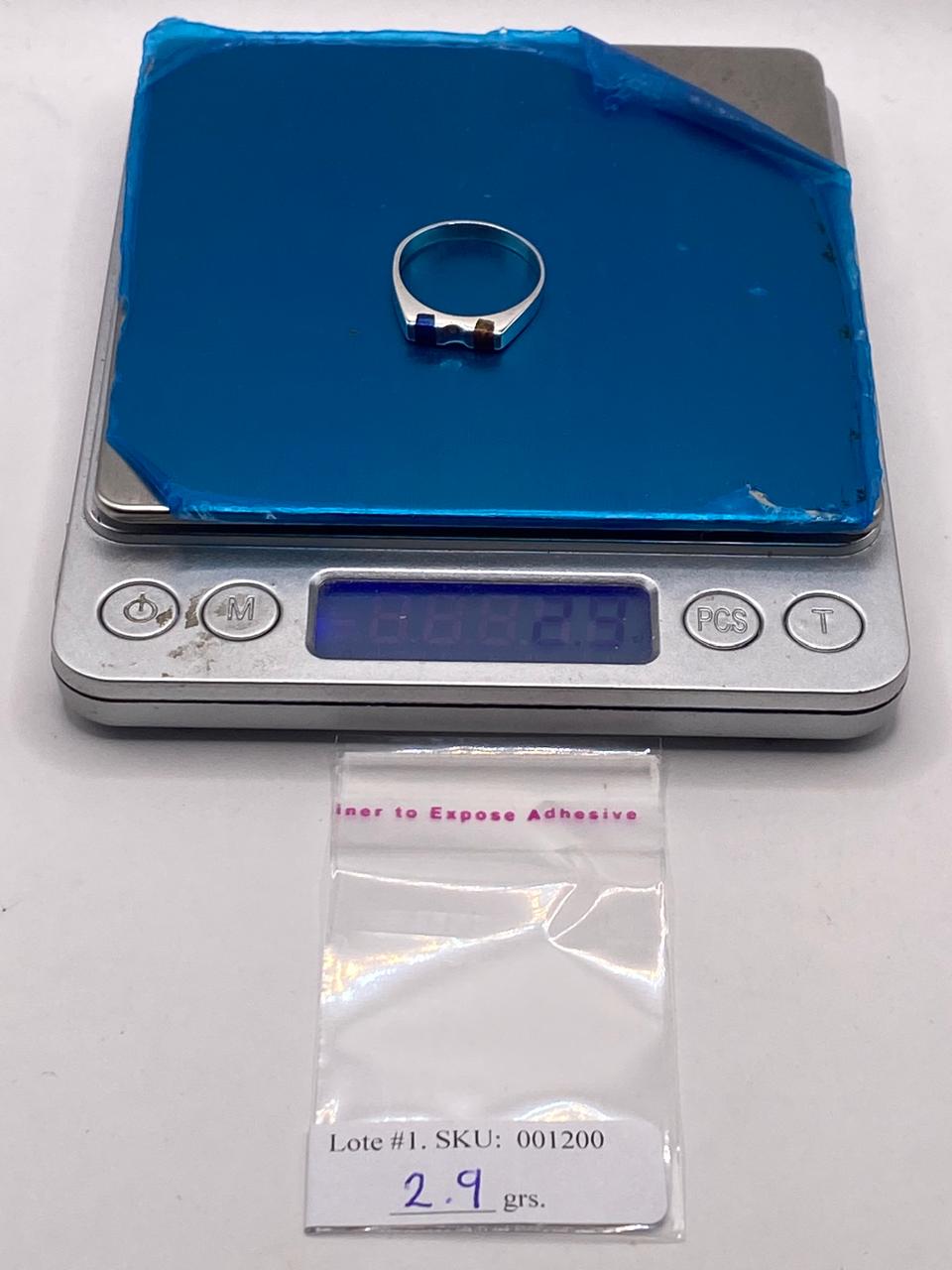 Anillo Minimalista de Plata 950 con Ópalo de Fuego