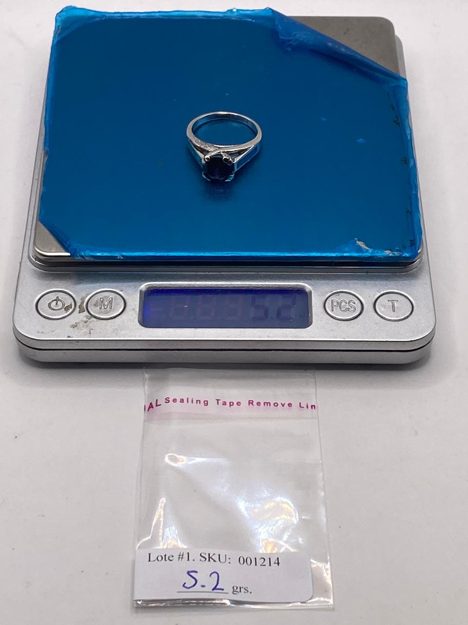 Anillo Moderno de Plata 925 con Ópalo de Fuego y Zirconia