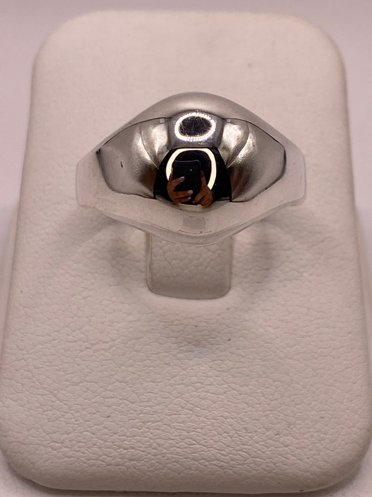 Anillo Orgánico de Plata Ley .925