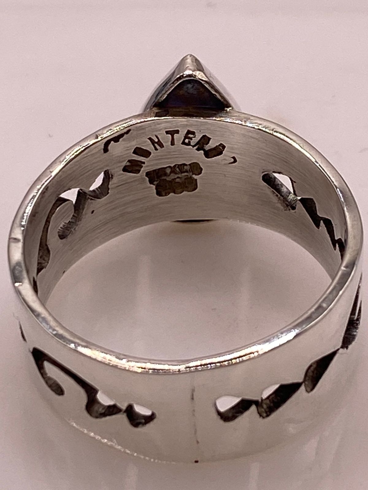 🔥 Anillo con Piedra Ópalo de Fuego en Forma de Gota en Plata Ley 950