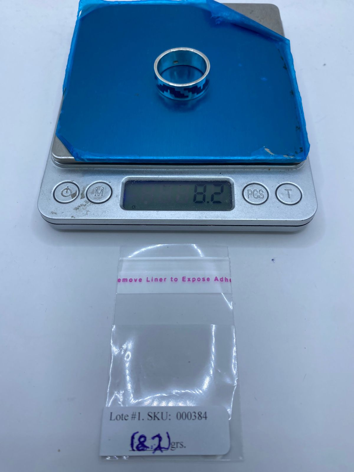 Anillo Pirámide Ancestral en Plata .925 con Turquesa Natural