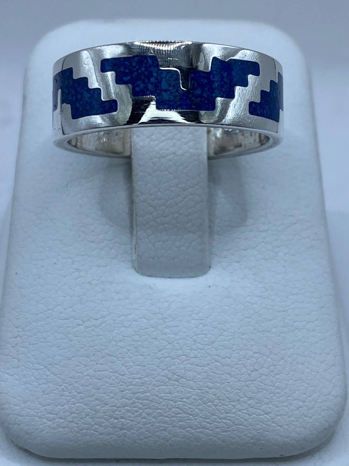 Anillo Pirámide Ancestral en Plata .925 con Turquesa Natural