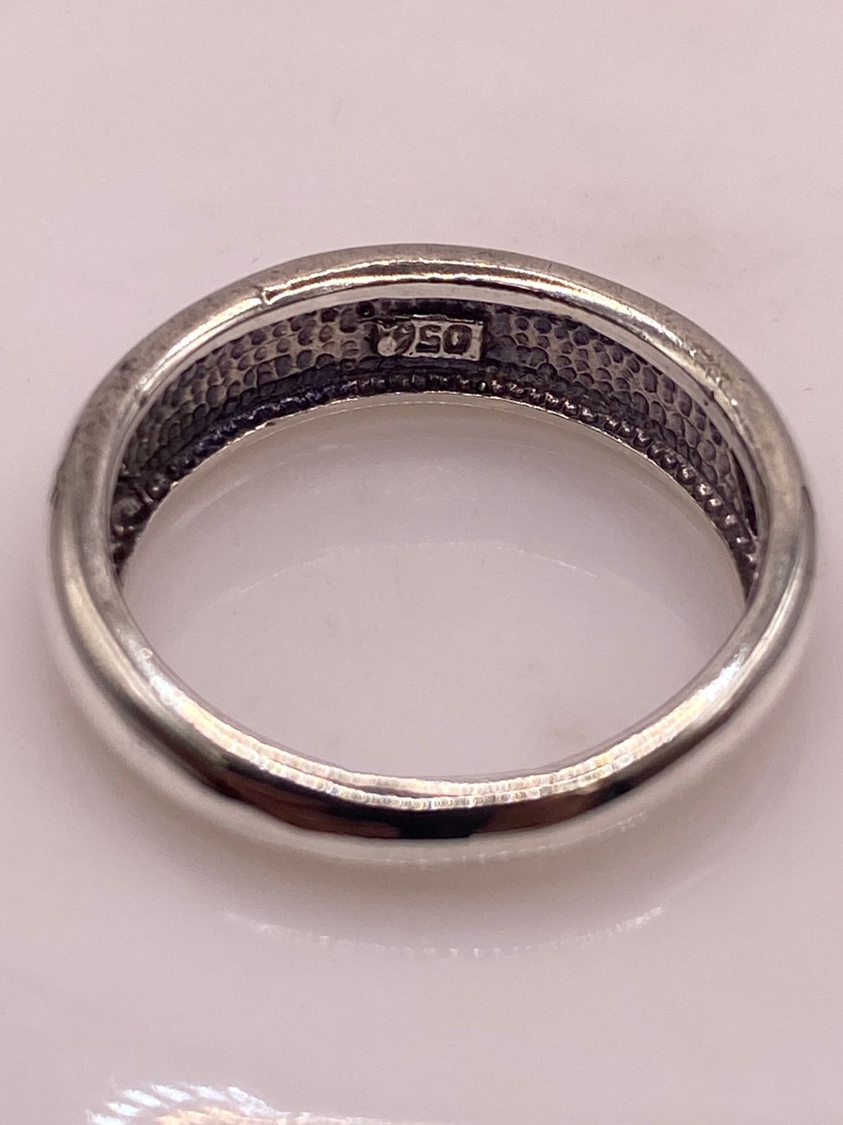 Anillo de Plata Ley 950 con Ópalo de Fuego Multicolor