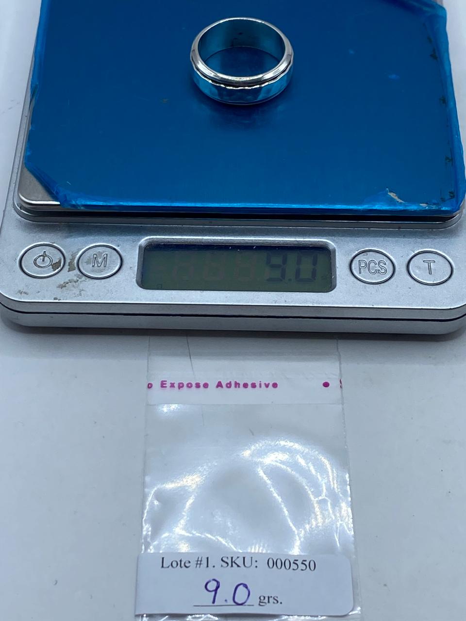 Anillo Plata .925 Banda Martillada – Diseño Minimalista Moderno