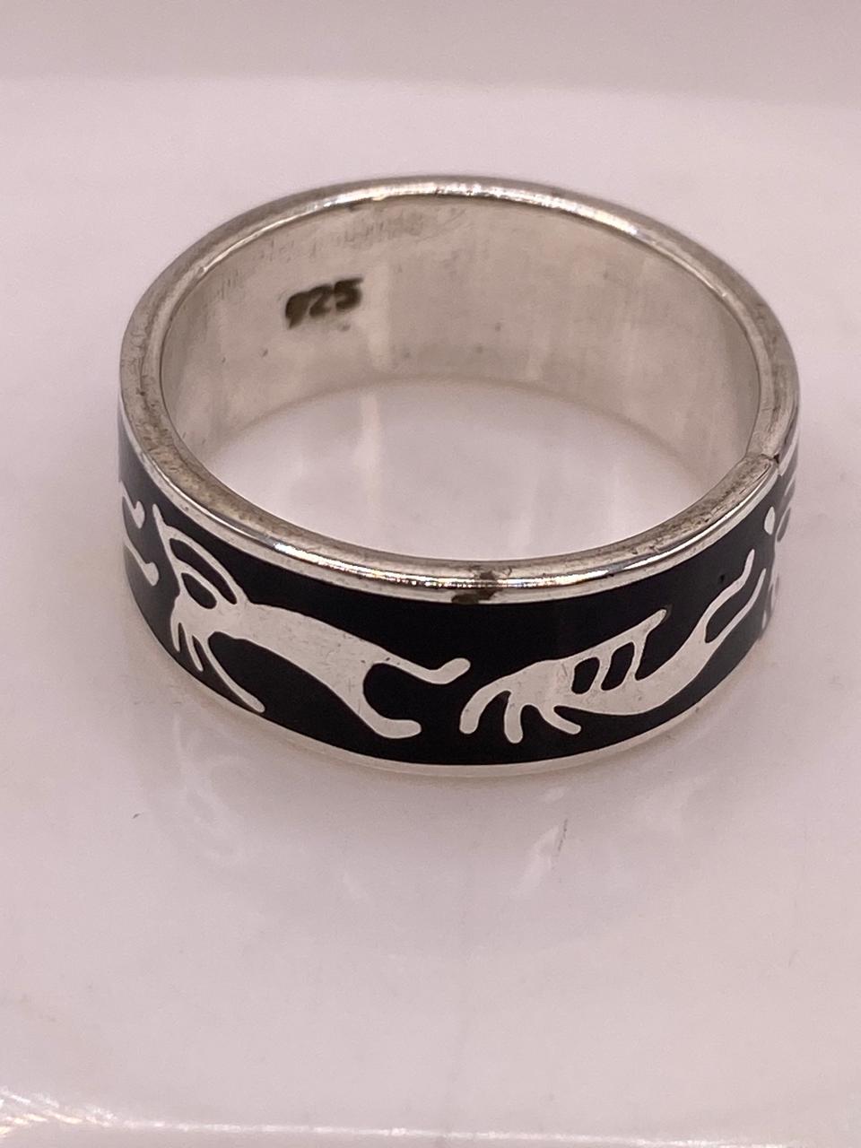 Anillo de Plata .925 con Figura Prehispánica