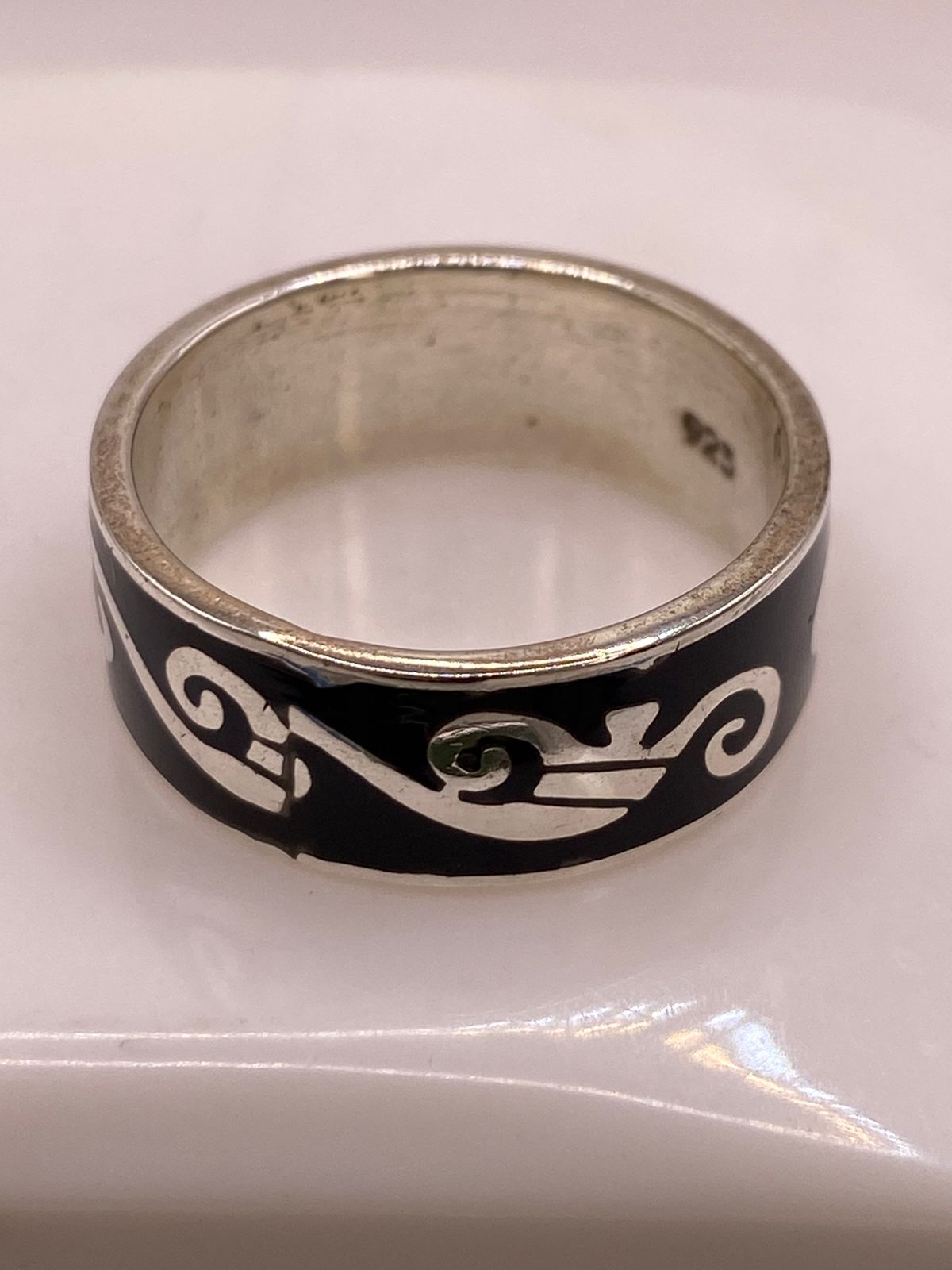 Anillo de Plata .925 con Greca Ornamentada