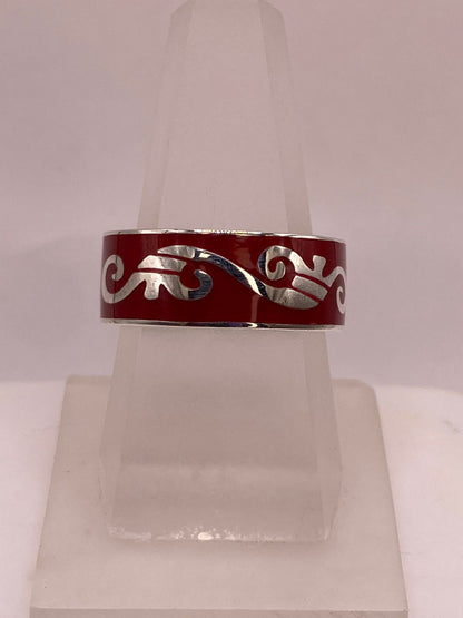 Anillo de Plata .925 Greca Ornamentada — vista lateral