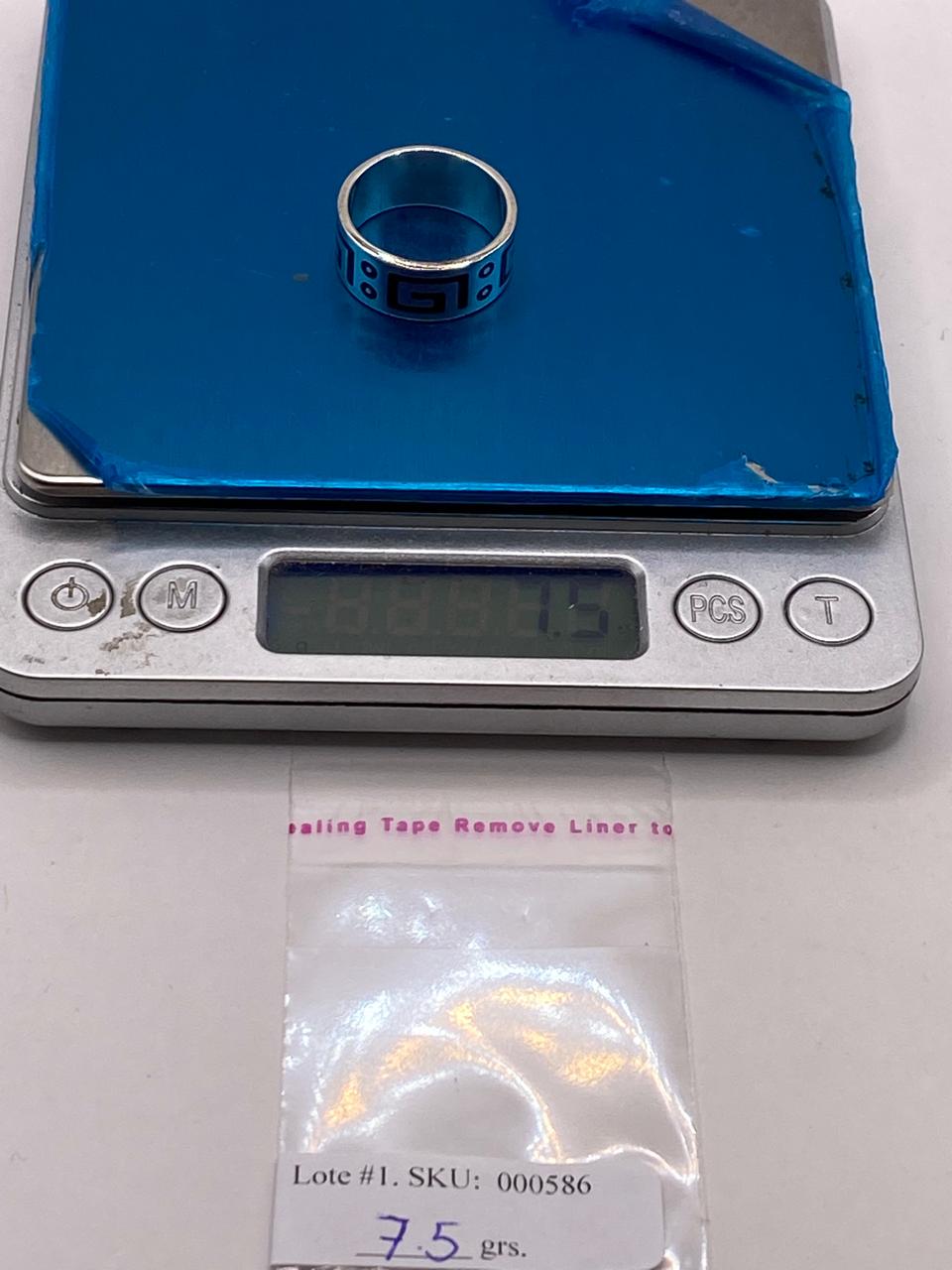 Anillo de Plata .925 con Greca Prehispánica