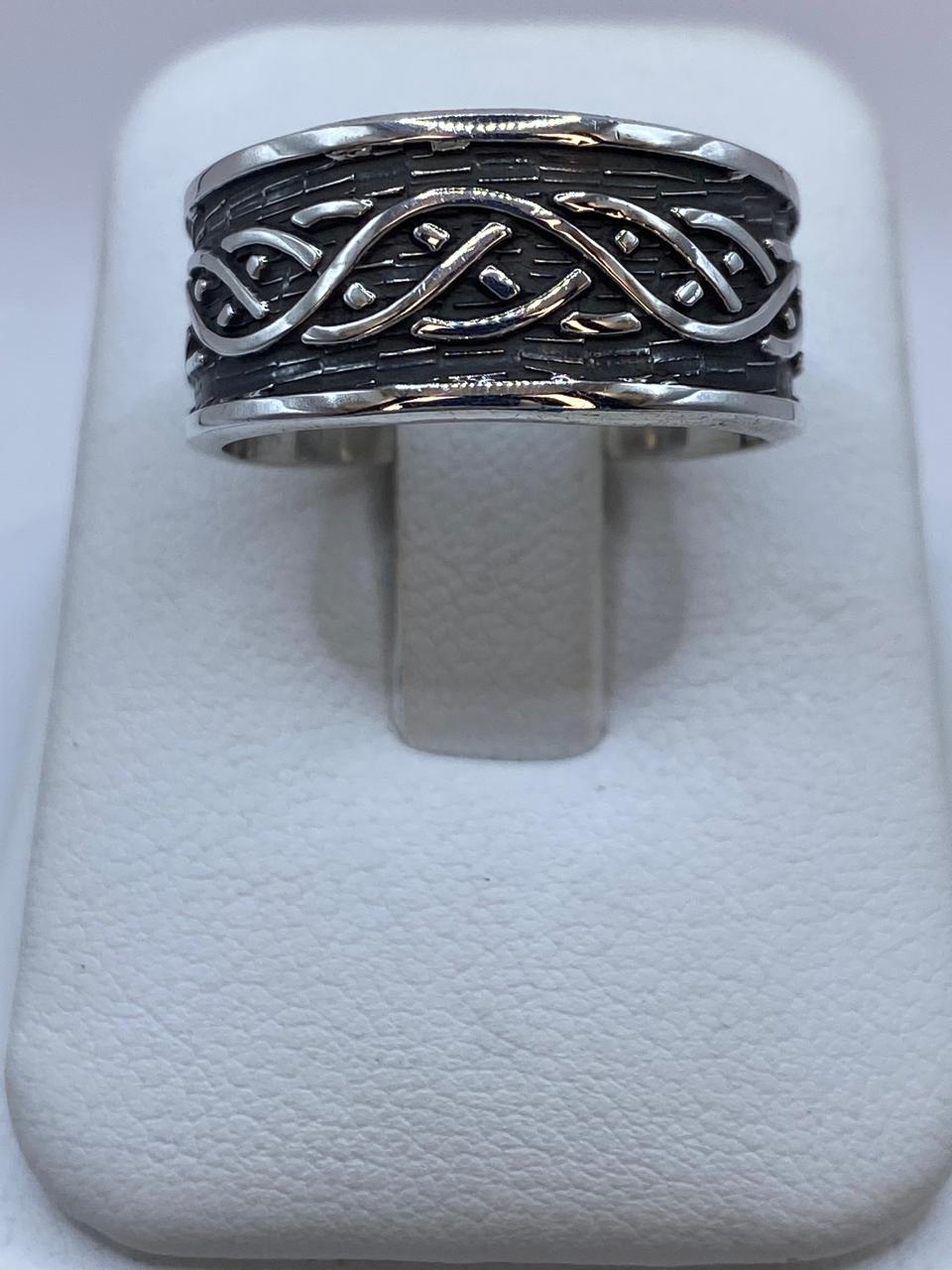 Anillo Plata .925 con Líneas Entrelazadas