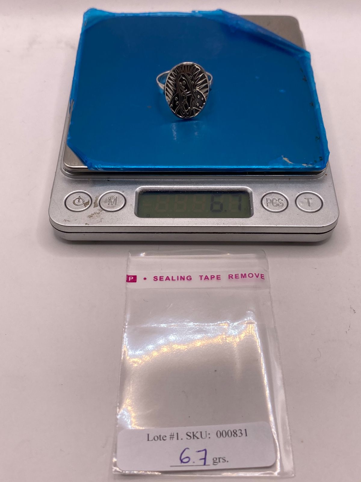 Anillo de Plata .925 Virgen de Guadalupe