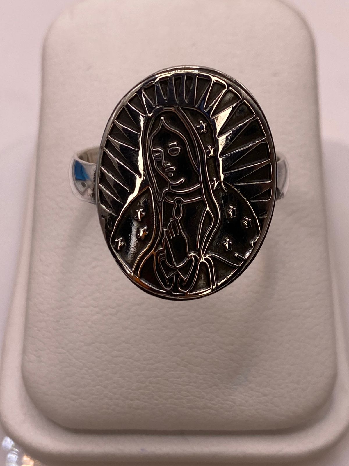 Anillo de Plata .925 Virgen de Guadalupe