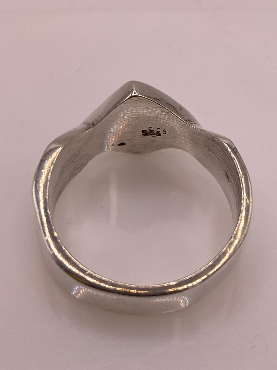 Anillo Rombo Liso en Plata .925