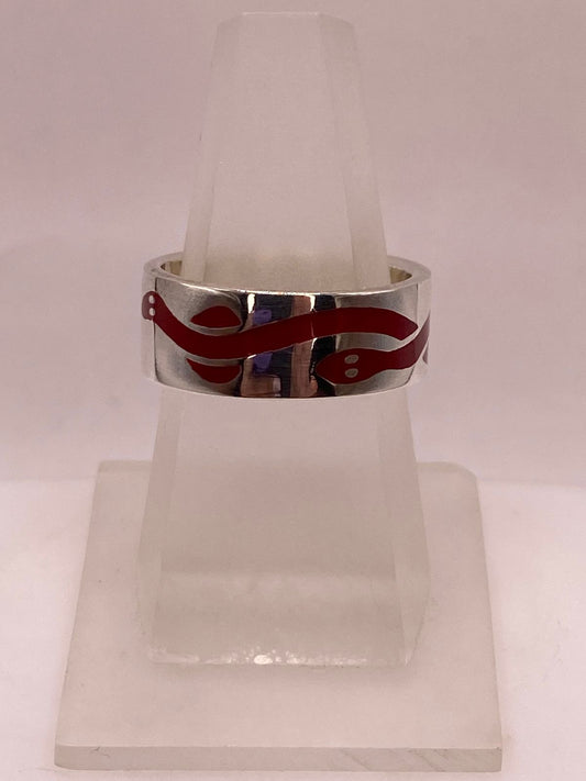 🐍 Anillo Serpiente de Plata .925 — ángulo diagonal