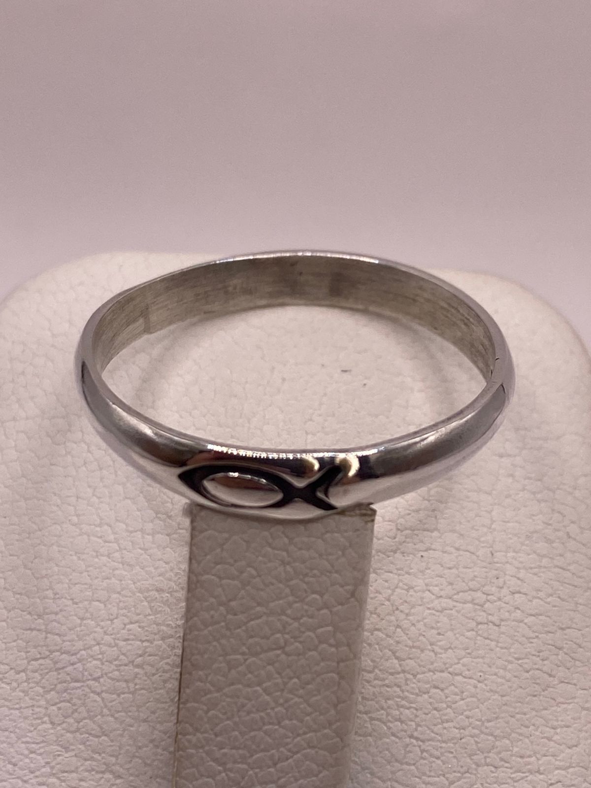 Anillo con Símbolo de Pez (ichthys) en Plata .925