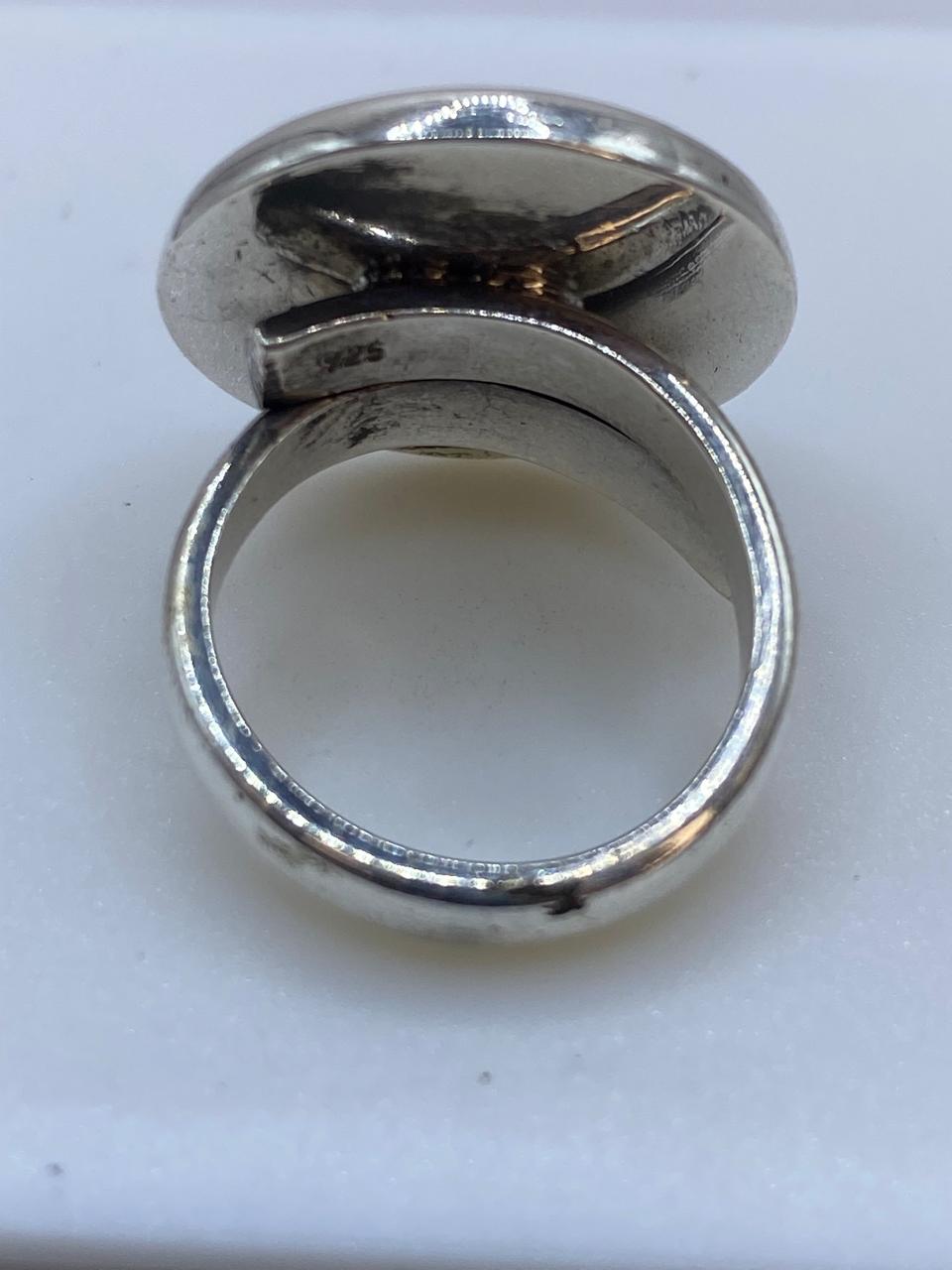 Anillo Sol Azteca en Plata .925 – Diseño Prehispánico Circular Tipo Sello