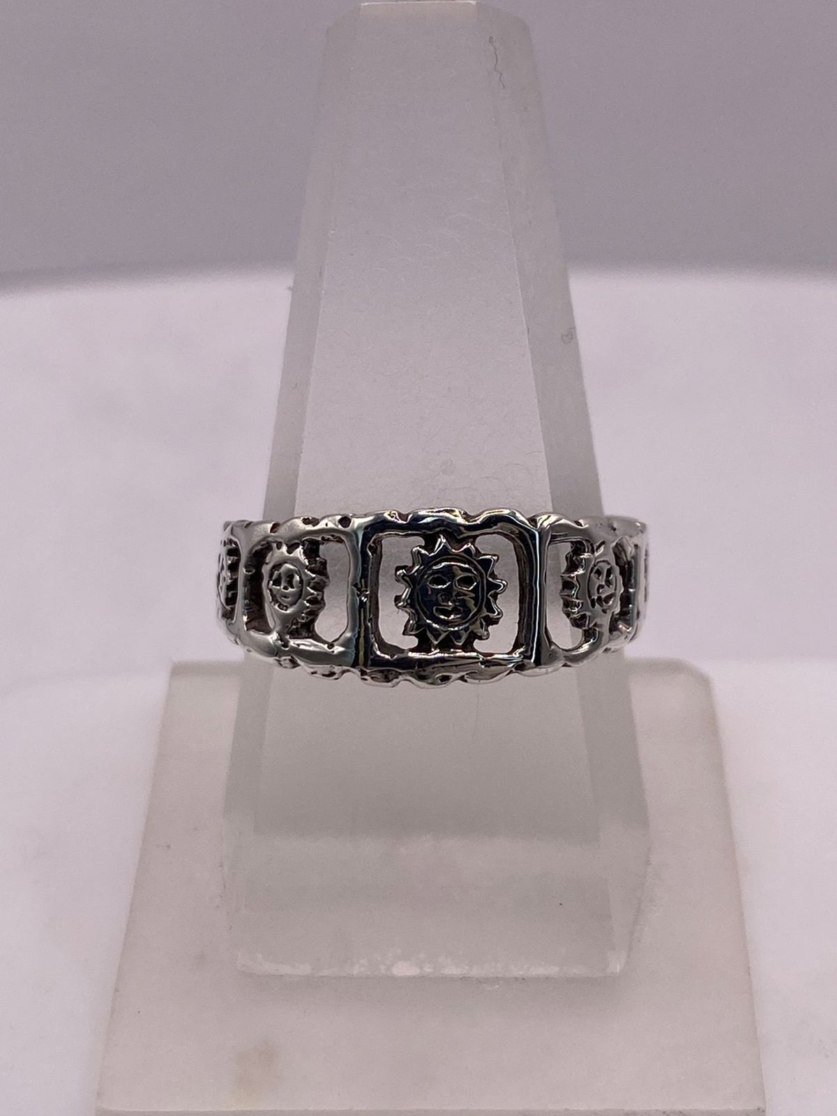 ☀️ Anillo Sol Místico en Plata .925 — vista lateral
