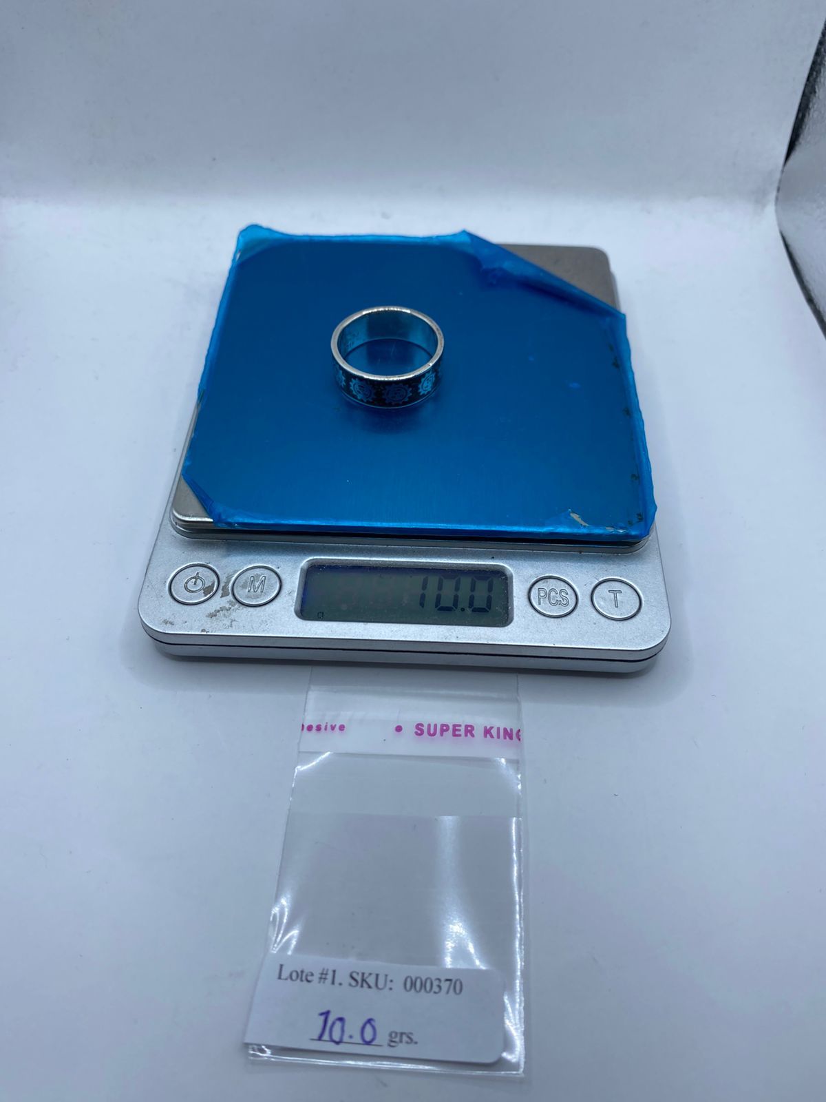 Anillo Soles Prehispánicos en Plata .925 con Malaquita Natural