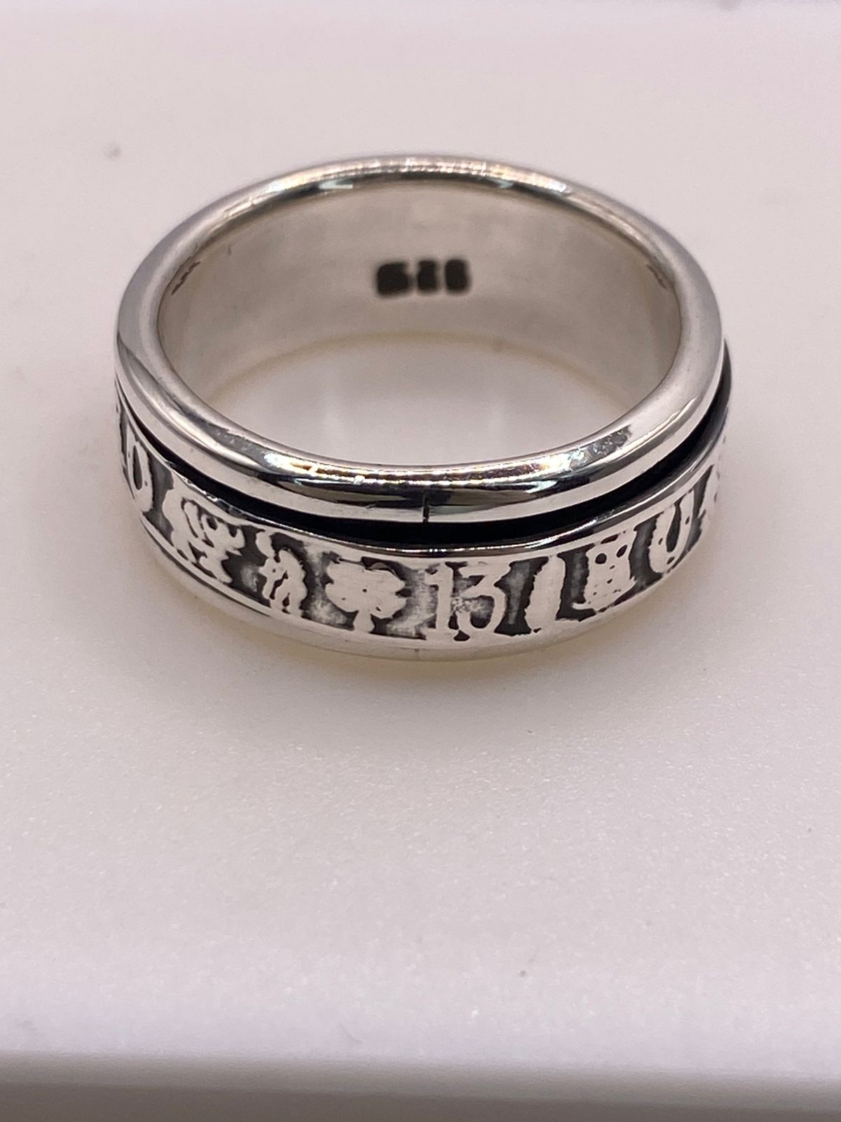 🍀💍 Anillo Spinner Símbolos de la Suerte en Plata .925