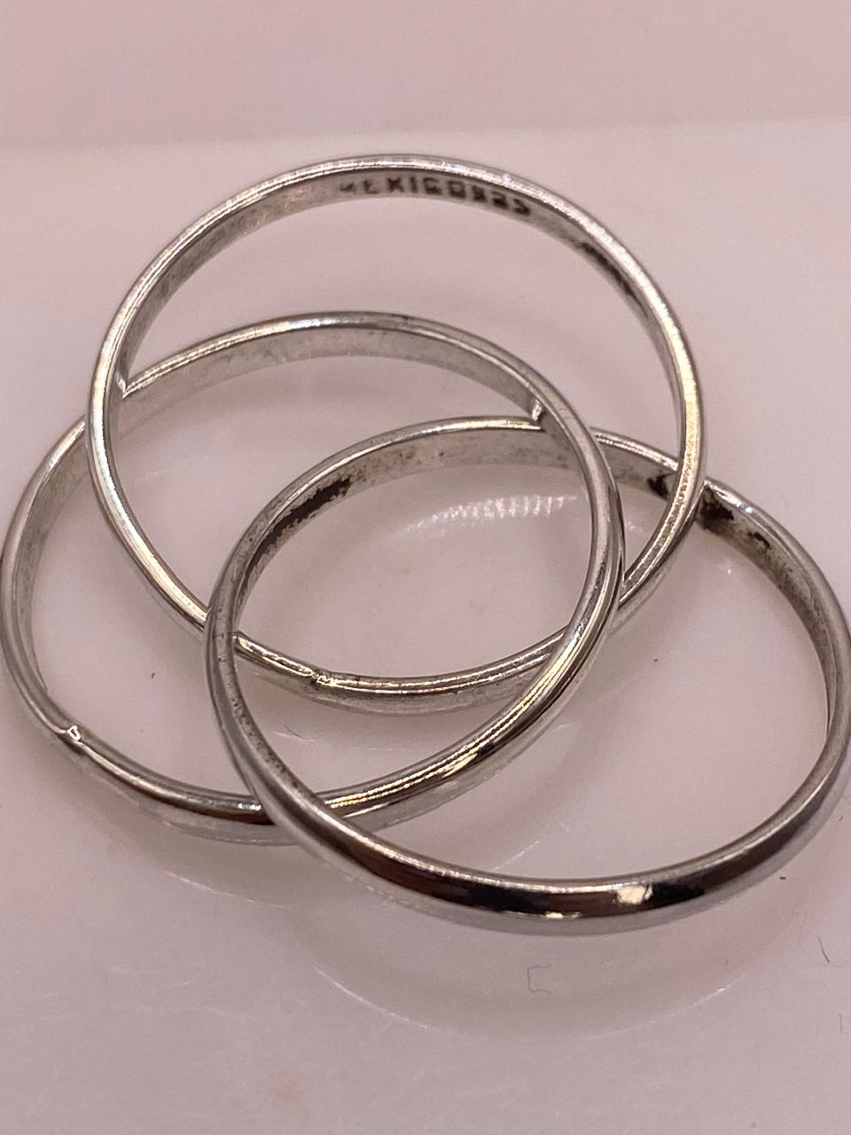 Anillo Triple Entrelazado “fin de Semana” en Plata .925