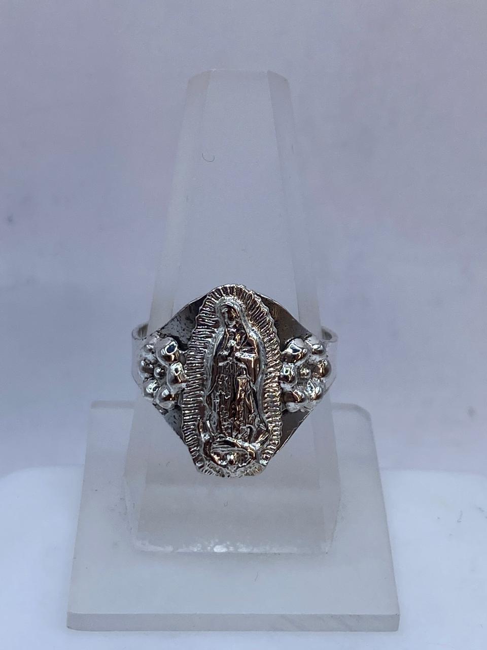 Anillo Virgen de Guadalupe en Plata .925