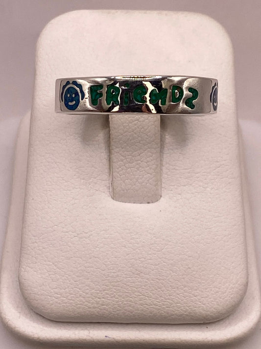 Anillo “Friends” de Plata .925 con Incrustaciones