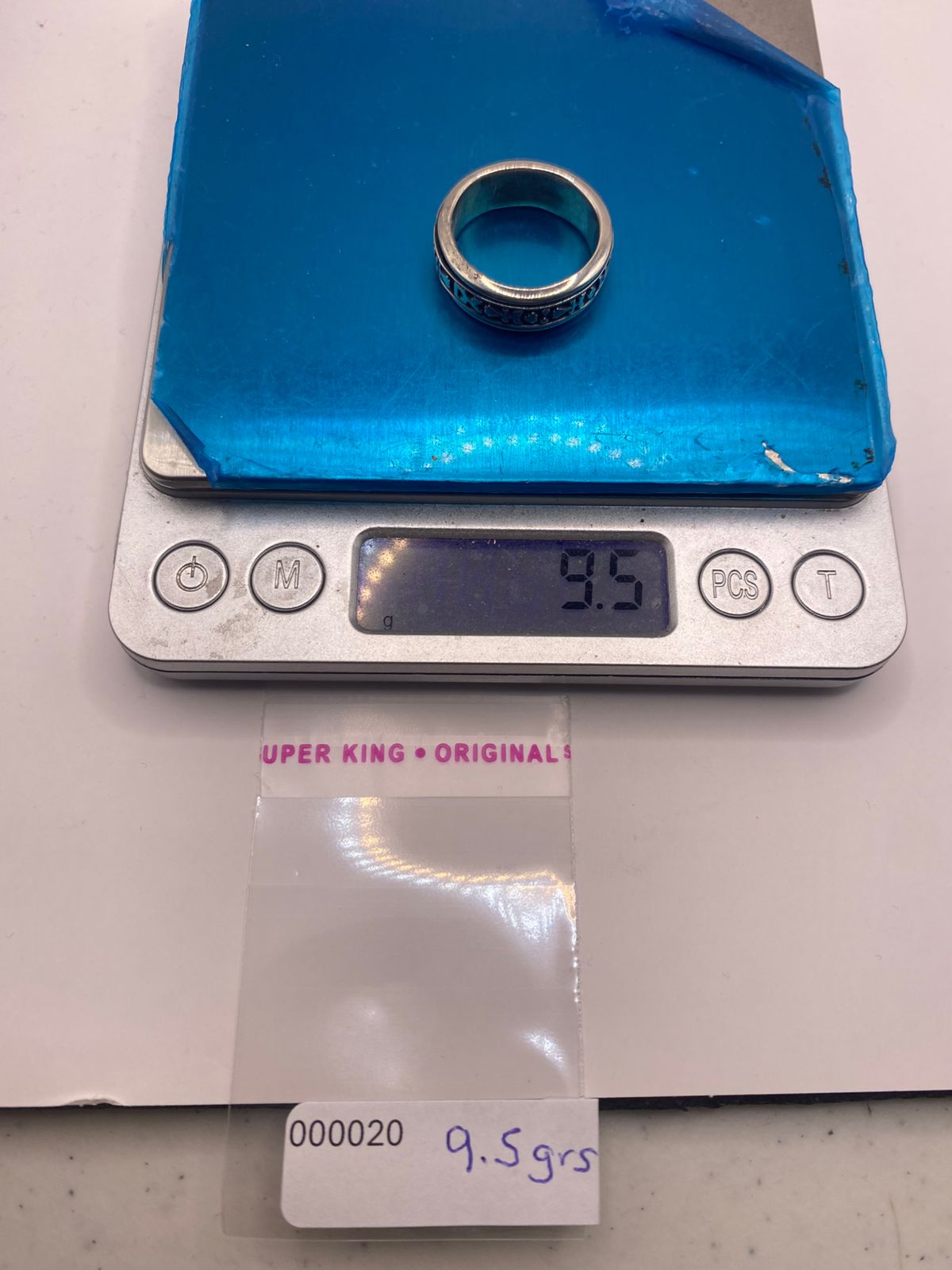 Anillo Giratorio de Plata 925 con Símbolos Geométrico