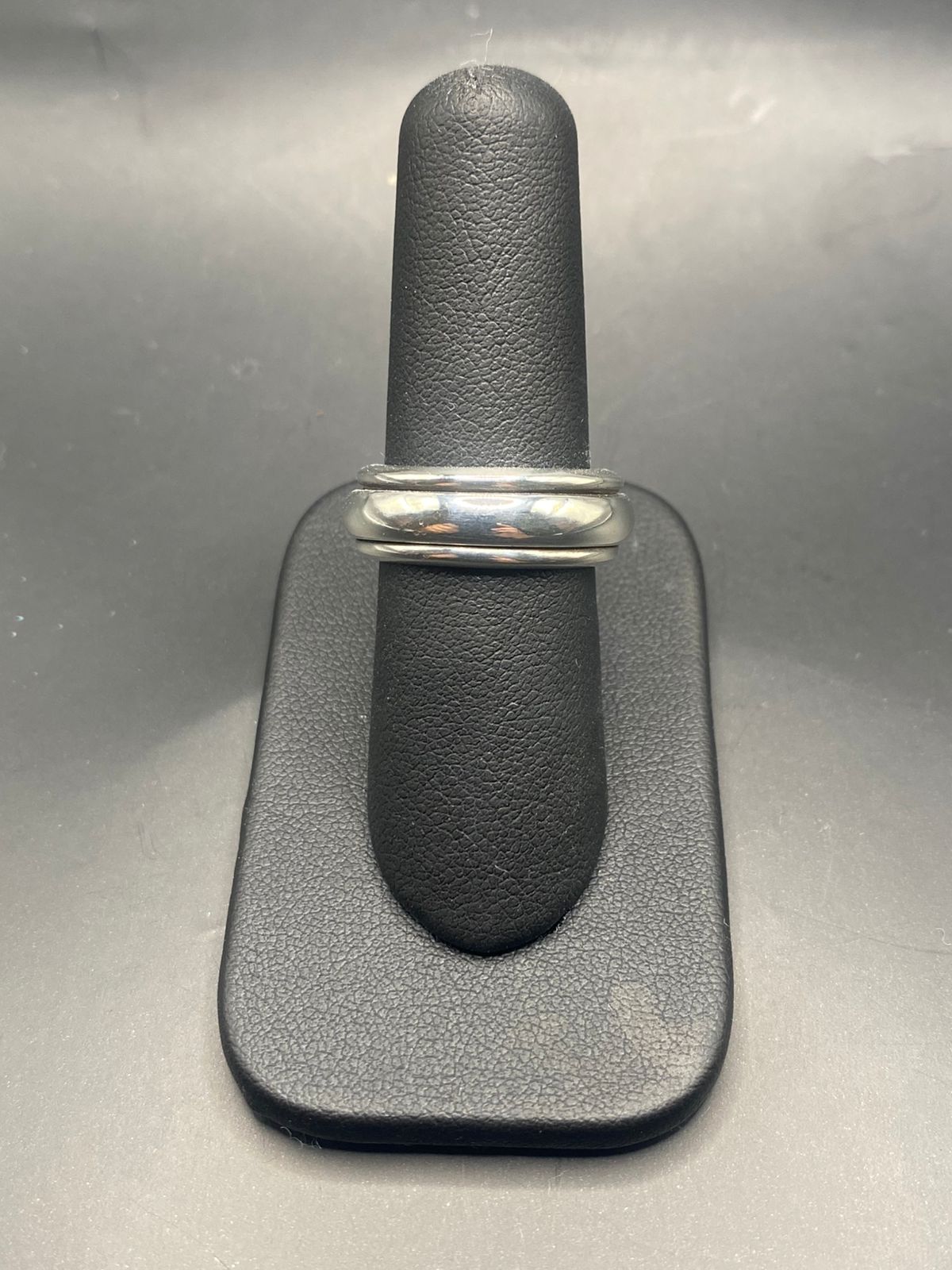 Anillo Plata Ley 925 Giratorio Delgado Liso