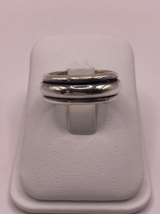 Anillo de Doble Banda  de Plata 925 Esterlina