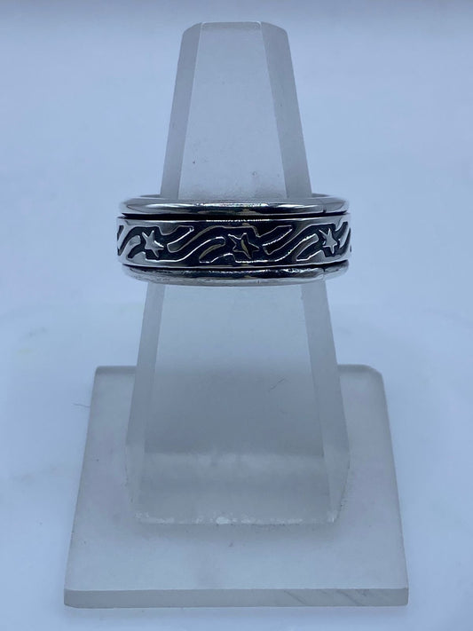 💍 Anillo de Plata 925 con Diseño de Estrella — vista lateral