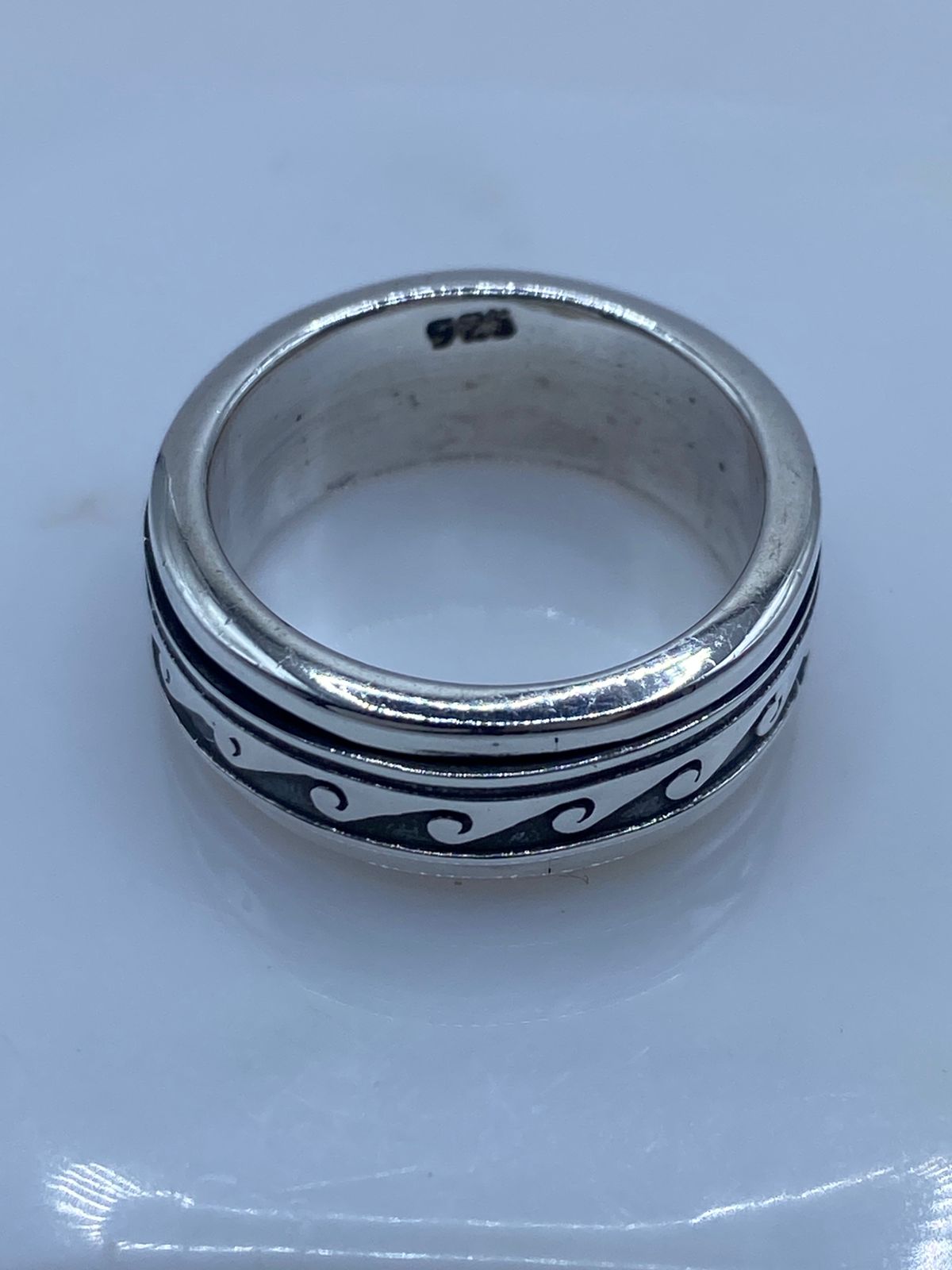 💍 Anillo de Plata 925 con Diseño de Olas