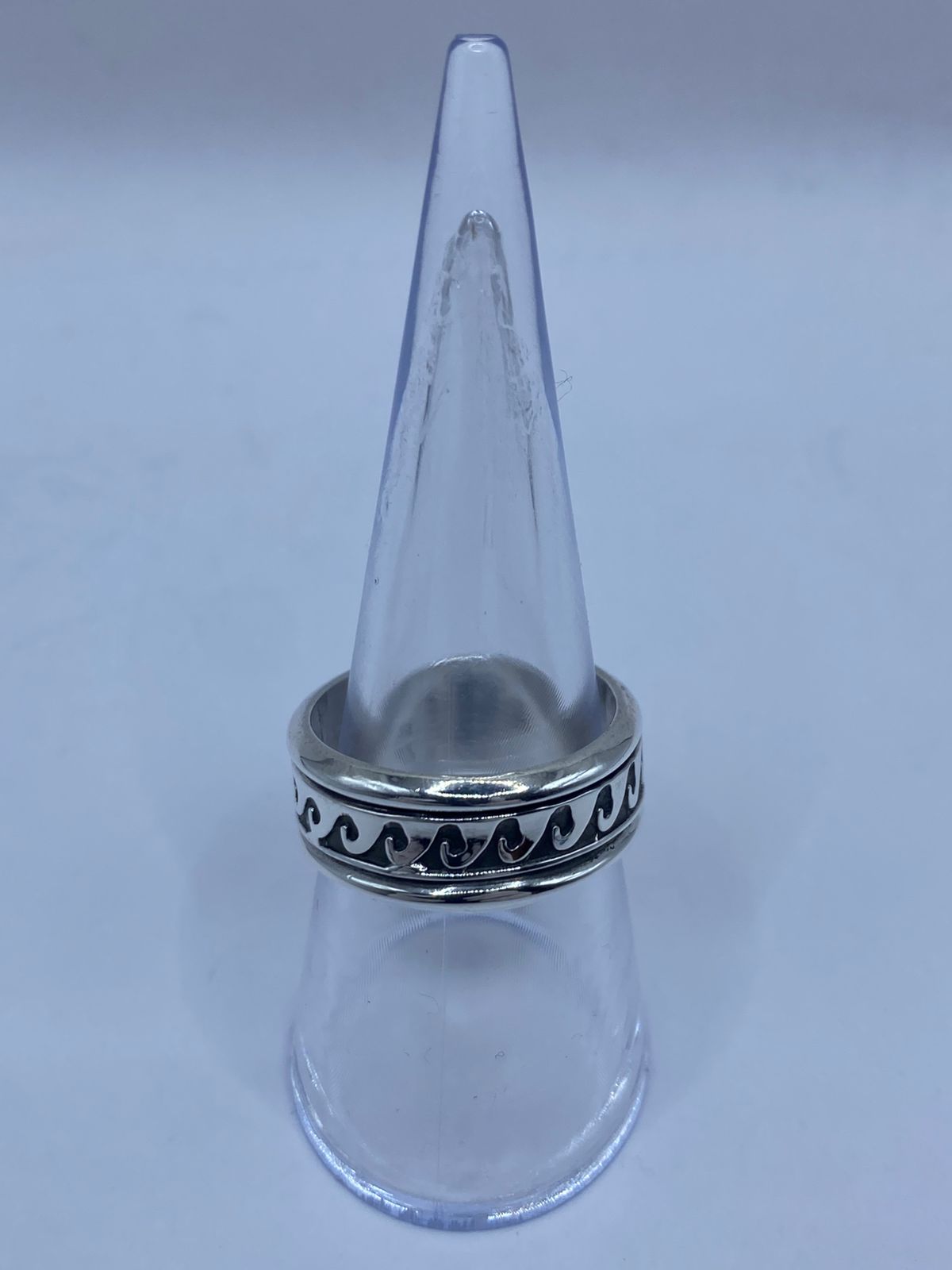 💍 Anillo de Plata 925 con Diseño de Olas Continua