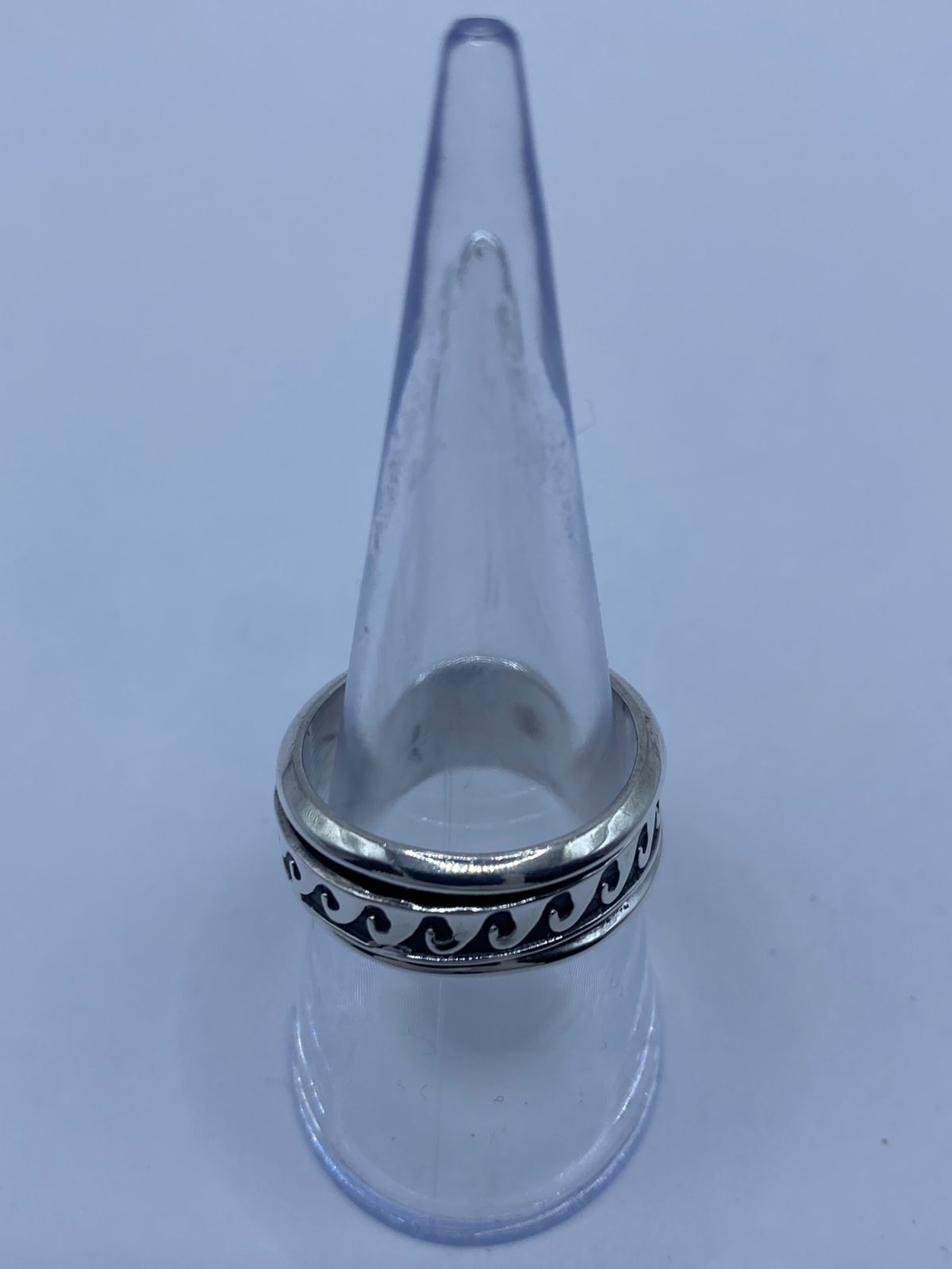 💍 Anillo de Plata 925 con Diseño de Olas Continua