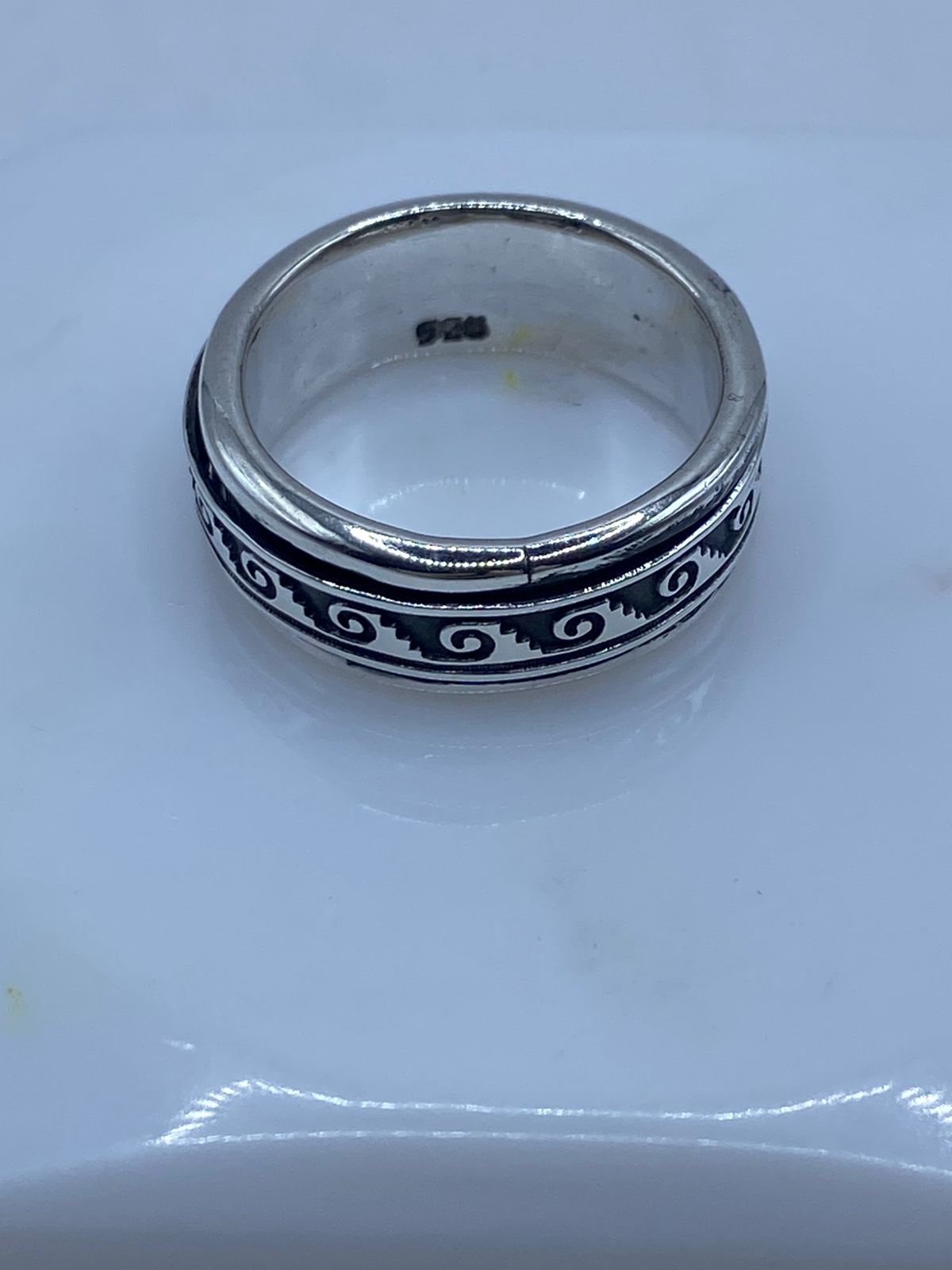 💍 Anillo de Plata 925 con Greca en Espiral