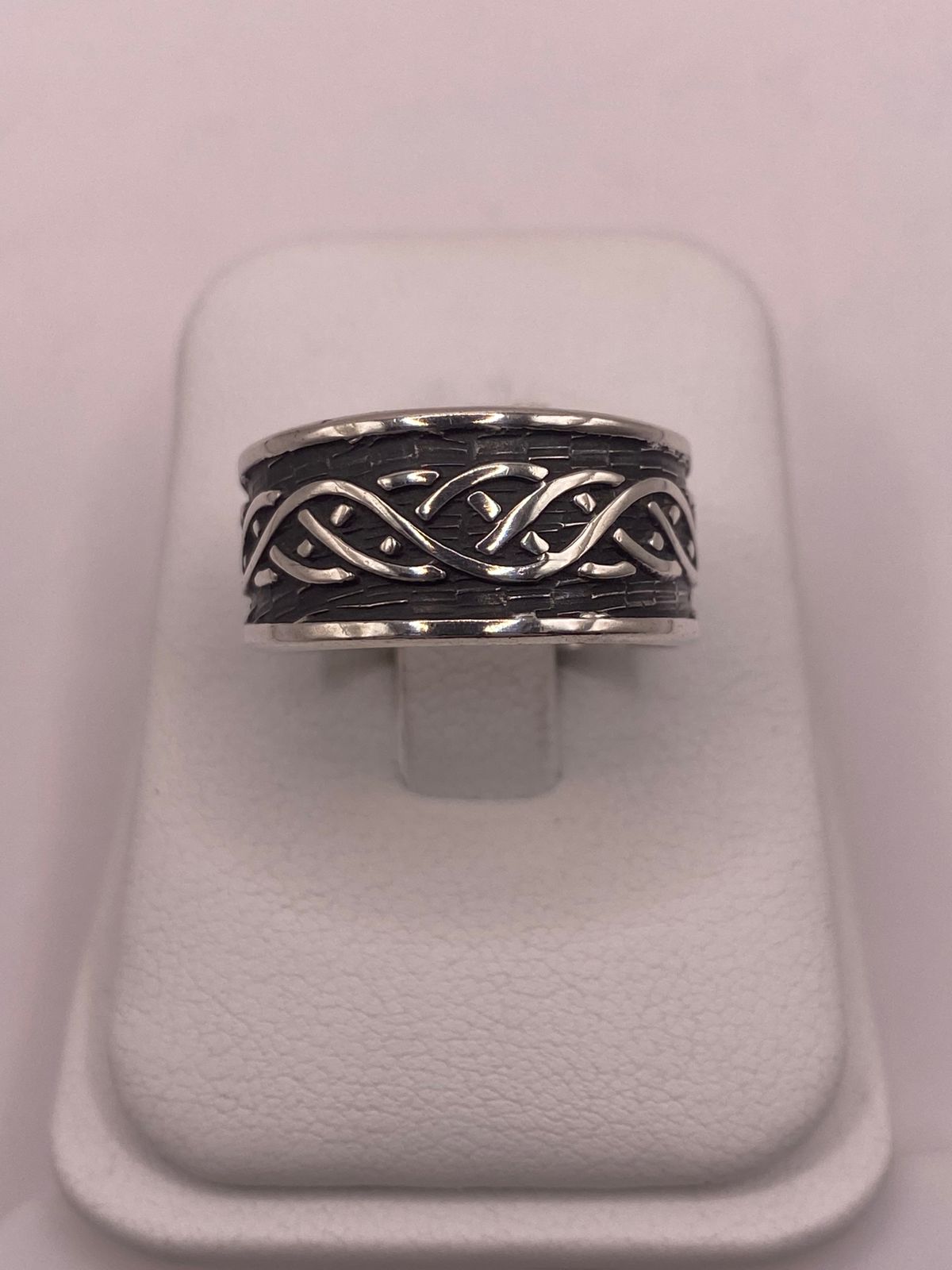 Anillo de Plata 925 con Motivo Trenzado