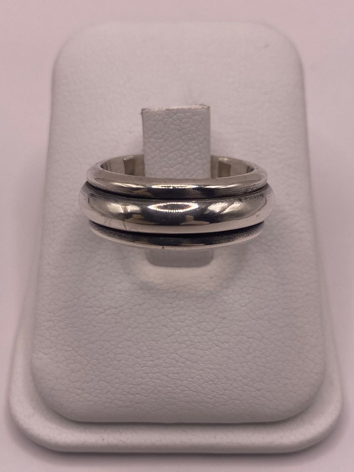 Anillo de Plata 925 de Diseño Minimalista con Doble Banda
