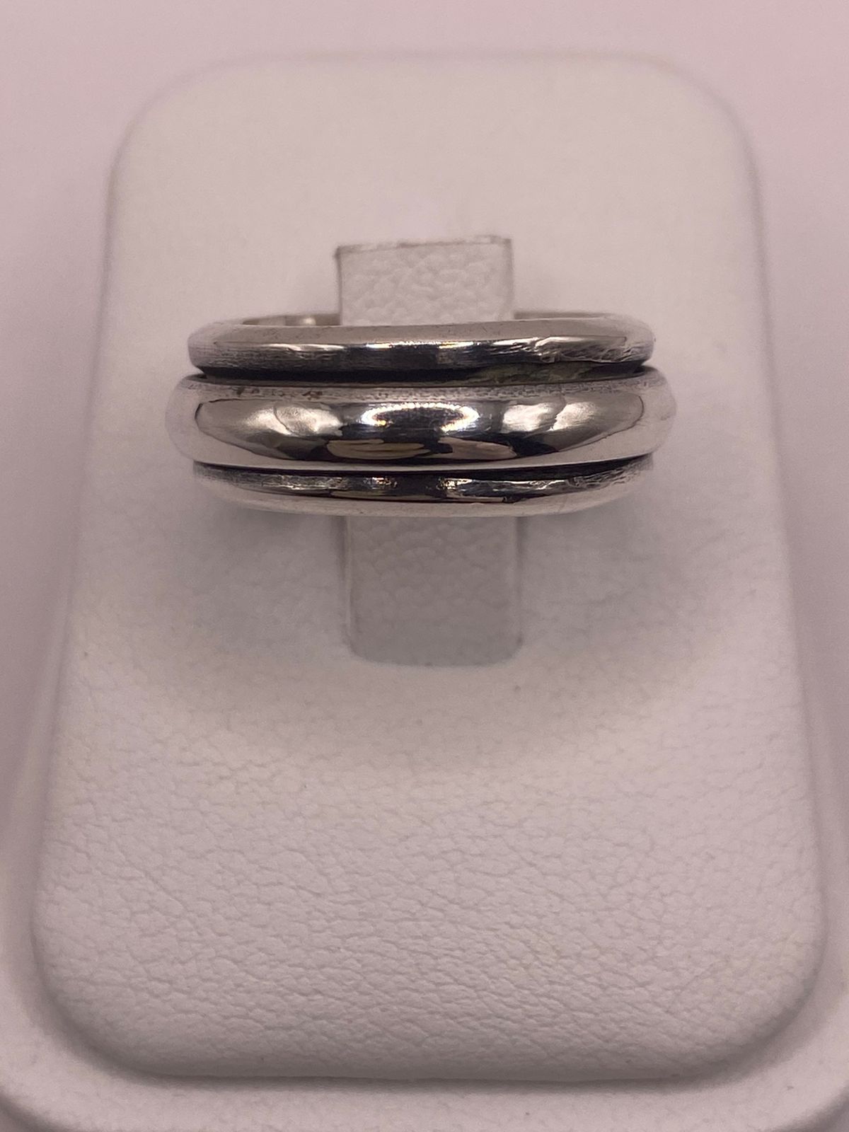 Anillo de Plata 925 de Diseño Minimalista con Doble Banda