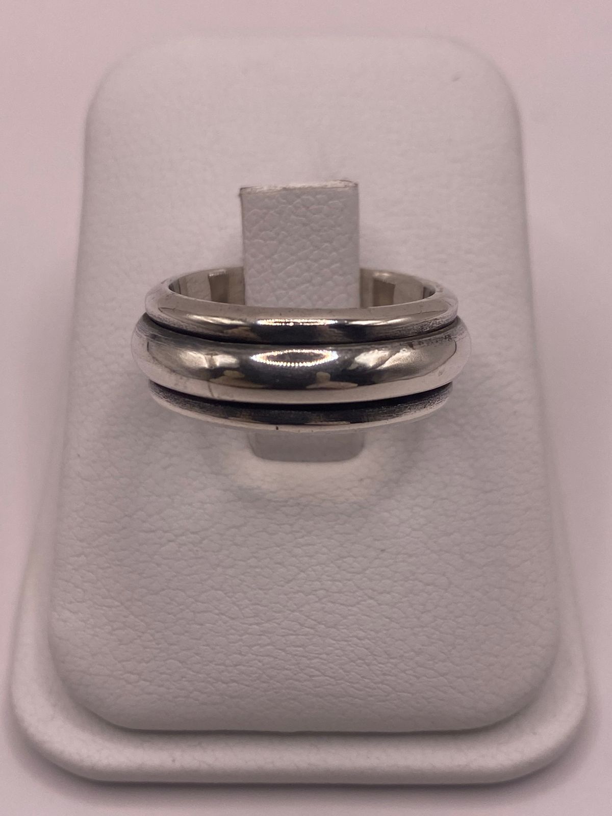 Anillo de Plata 925 de Diseño Minimalista con Doble Banda