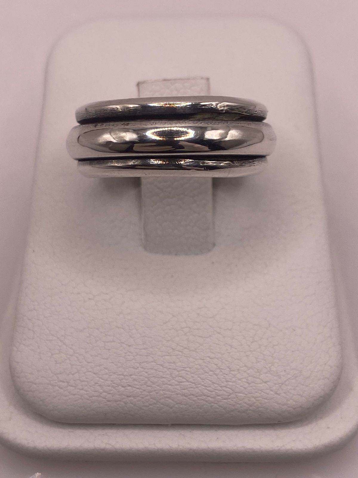Anillo de Plata 925 de Diseño Minimalista con Doble Banda