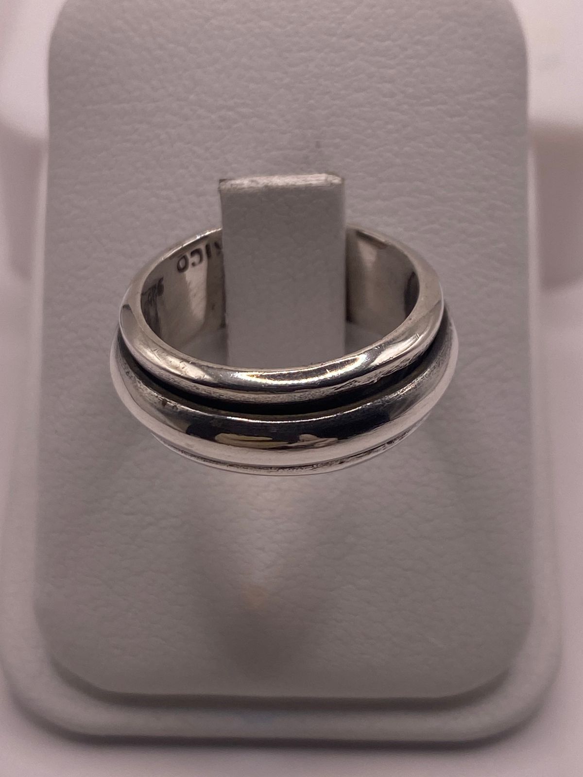 Anillo de Plata 925 de Diseño Minimalista con Doble Banda