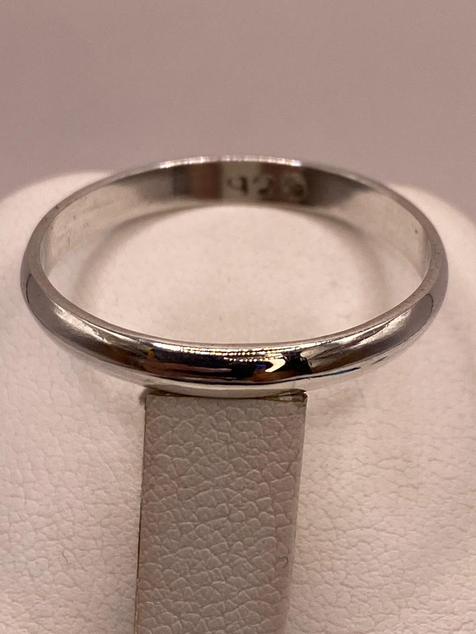 Argolla Lisa en Plata .925