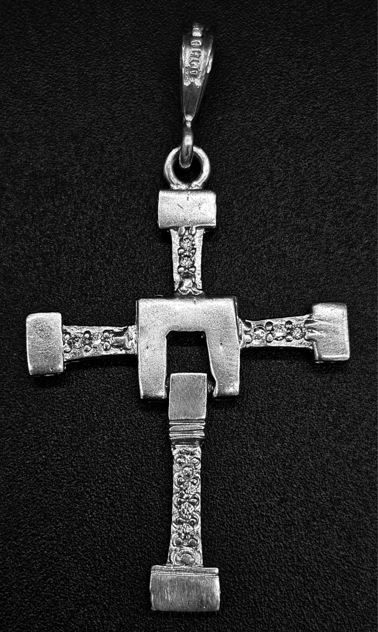 DIJE PLATA LEY 925, CRUZ DE TORETTO